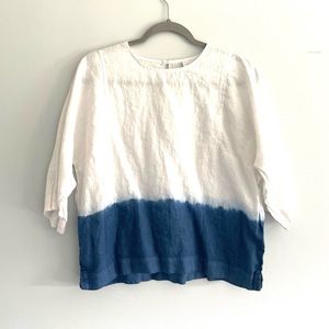 J Jill Pure Jill linen dip dye kimono sleeve top.  Size XL